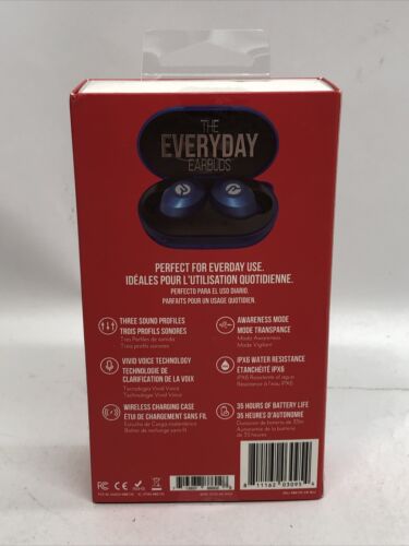 Raycon The Everyday Blue Wireless Bluetooth In Ear Earbuds With Charging Case