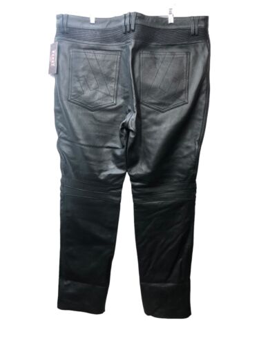 Leather Biking Riding Long Pants First Mfg Smarty Black Men’s Size 44 FIM834CSL