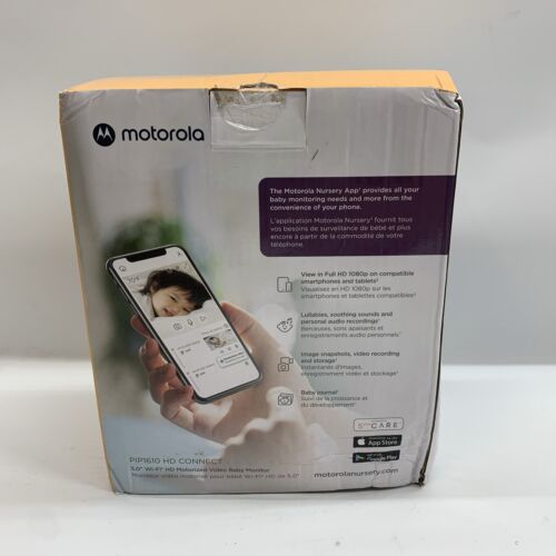 Motorola Baby PIP1610 HD 5" Motorized Video Baby Monitor Wall Mount with Camera