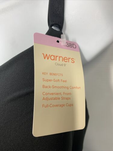 Warner's Cloud 9 Back Smoothing Bra RB1691A Lightly Lined Underwire Size 38D