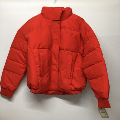 LEVIS Down Water Repellent Puffer Brick Red Jacket Coat NEW Womens Size M