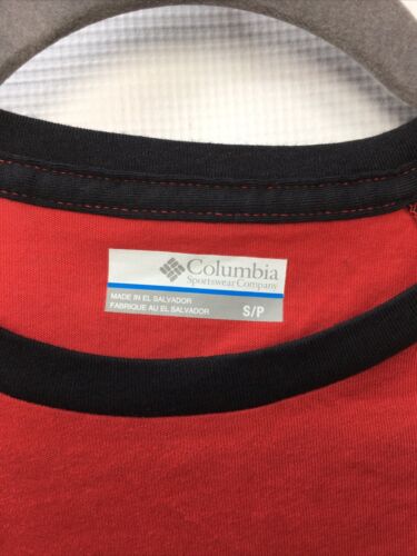 Columbia Men's Thistletown Hills Raglan Black/red Small Long Sleeve AM8337-613