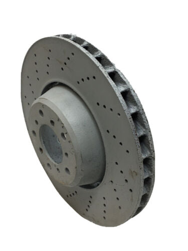 Disc Brake Rotor-Hi-carbon Alloy Geomet Coated Rotor Drilled Front Left DFC