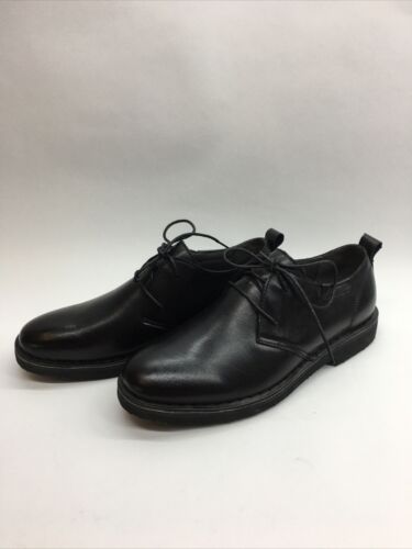 Propét Men's Finn Oxford Shoes MCX022L Rubber Sole Black Uppear Leather Size 11