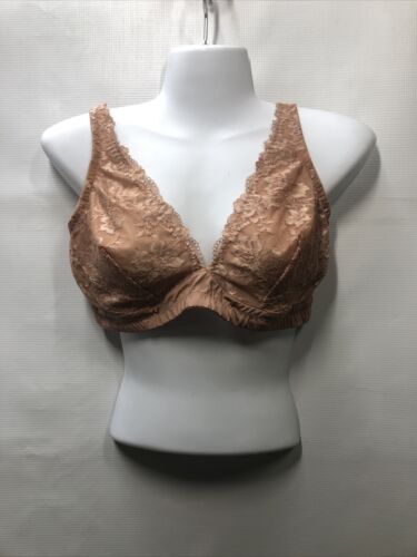 Cosabella Women's Savona Wireless Bralette Size XL SAVON1302 Beige Hook and Eye