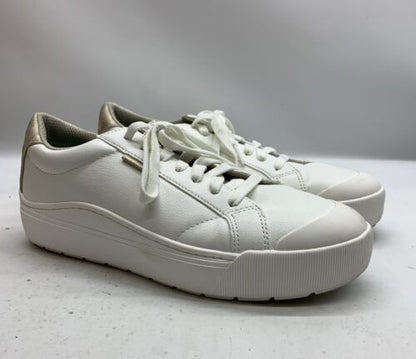 Dr. Scholl's Womens Time Off White Fashion Sneaker Size 10 Lace-up Shoes Athleti