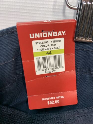 UNIONBAY Men's Survivor Belted Cargo Short-Reg and Big & Tall Sizes Size 44