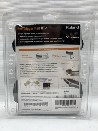 Roland BT-1 Bar Trigger Pad Electronic V-Drum Accessory Curved Shape Compact