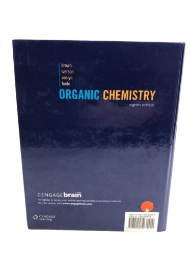 Organic Chemistry Eight 8th Edition Iverson Brown Anslyn Foote 2017 Hardcover