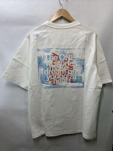 T-ONE Mens T Shirt Oversized Graphic Tee Pigment Back Letter Streetwear Size L