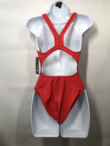 Speedo Standard Swimsuit One Piece ProLT Super Pro Solid Adult Red Wm Size 10/36