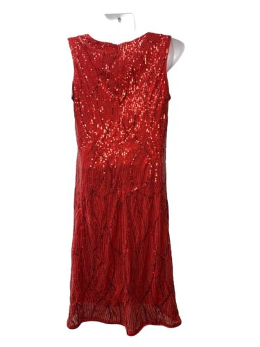 Grace Karin Women's Red Sequin Dress Size Medium Cocktail Party Club Sleeveless