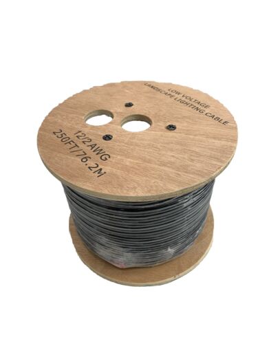 12/2 AWG Low Voltage Landscape Wire 250ft Outdoor Cable for Landscape Low Volt