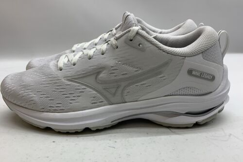 Women's Mizuno Wave Legacy Running Shoes in White/Gray Size 8 Lace-up Sneaker