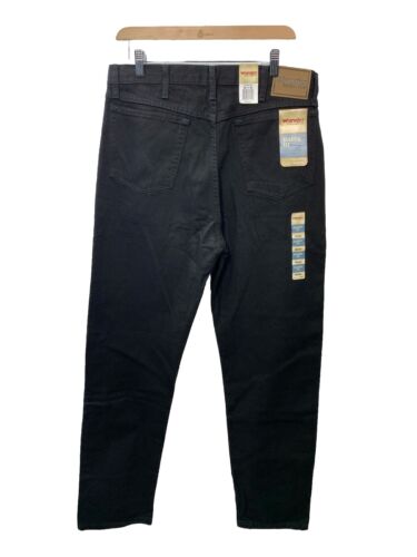 Wrangler Mens Rugged Wear Classic Black Fit Jean Size 36x34 Long Pants 1039902OB