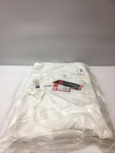 Polartec Women's White Polartec Fleece Jacket Long Sleeve Fleece 1/4 Zip 4XL