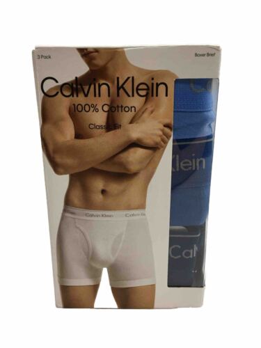 Calvin Klein 261097 Men's Boxer Brief Underwear Classic Style Size M - 3 Pack