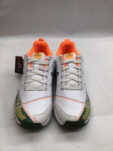 Payntr X Rubber Stud Cricket Shoes White Camo Spikes Golf Mens Sneaker Size 7