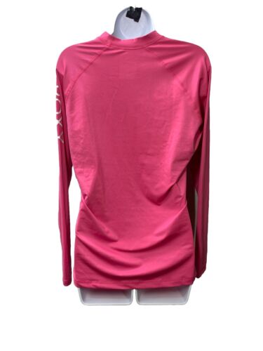 Roxy Womens Whole Hearted Shirt Long Sleeve UPF 50 Rashguard XXL Pink ERJWR03547