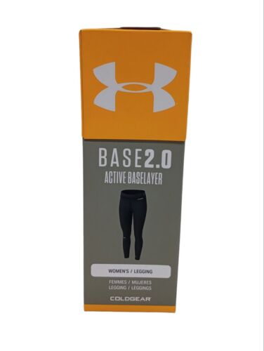 Under Armour 1343325 Women's Baselayer Leggings UA ColdGear Base 2.0 Sz S Black