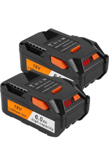 18V For RIDGID R840085 R840087 18 Volt 6000mAh Hyper Lithium-Ion Battery R840083