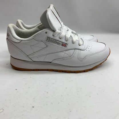 Reebok Women Classic Leather Running Course Shoes White Size 7.5 Lace-up Classic