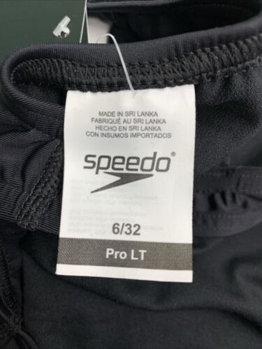 Speedo Swimsuit Women's Size 6/32 ProLT Competitive Racerback Black Anthracite