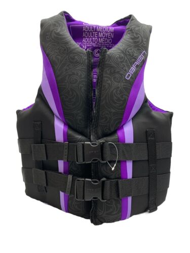 Impulse Women's Life Jacket US Coast Guard Approved Medium Purple Boating Skiing