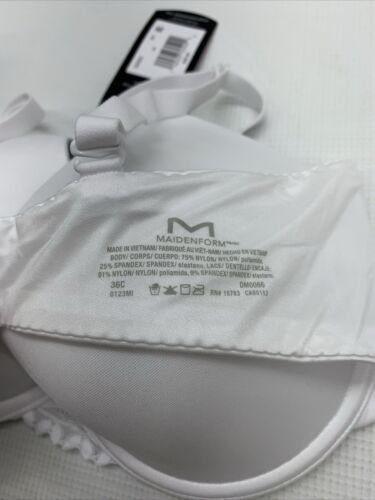 Maidenform Women's Cushion Comfort Dream Push-Up Bra DM0066 Underwired 36C White