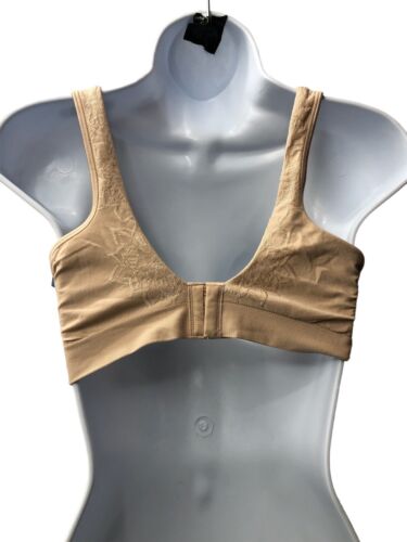 Bali Comfort Revolution ComfortFlex Fit Wirefree Bra Size XL Nude Beige Opaque