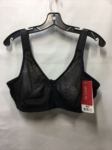 Wireless Soft Bra With Padded Straps Black From ROSME Col. Powerlace Size 40C