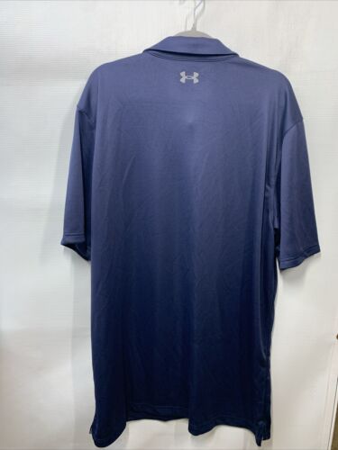 Mens Under Armour Loose Fit Tech UA Golf Polo Shirt Navy Blue Performance 2XLT