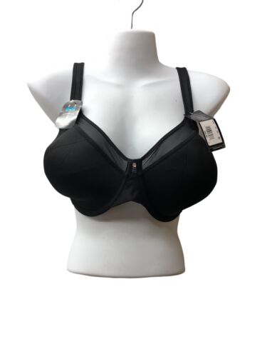 Bali Women's One Smooth U Ultra Light Illusion Neckline Underwire Bra 40DD Black