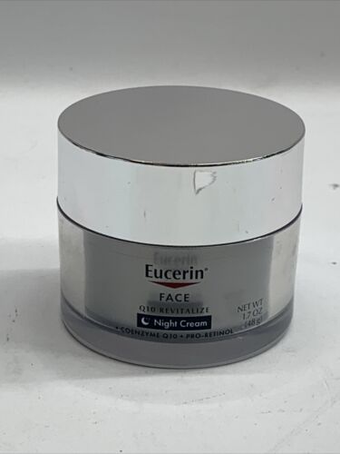 Eucerin Face Q10 Revitalize Night Cream For All Skin Types Fragrance-Free 1.7oz.