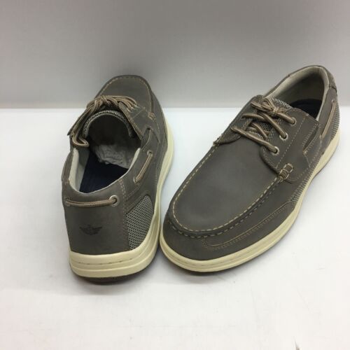 Dockers Men's Beacon Grey Boat Shoe Lace-up Deck Shoe Size 11M Leather 90-38625