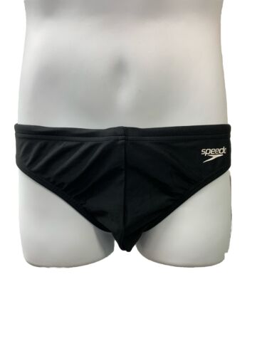 Speedo Men's Swimsuit Brief PowerFlex Eco Solar Black Size 32 Pull-on Underwear