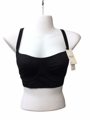 Calvin Klein Women's Bonded Flex Balconette Bralette Size Large QF6609-001 Black