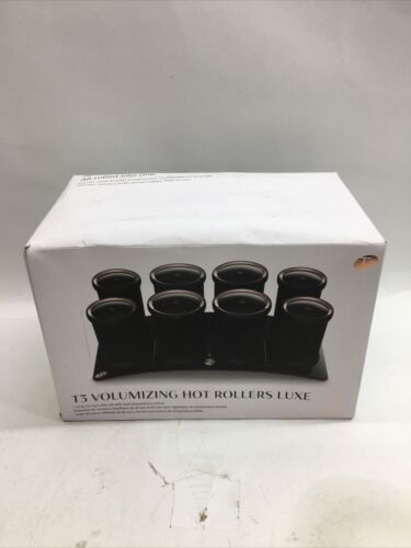 T3 Volumizing Hot Rollers Luxe Set 8 Rollers With Case Dual Temperature 73709