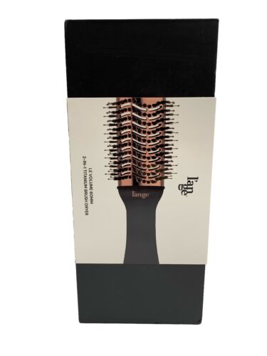 L'ANGE HAIR Le Volume 60MM 2-in-1 Titanium Brush Dryer Black for All Hair Types