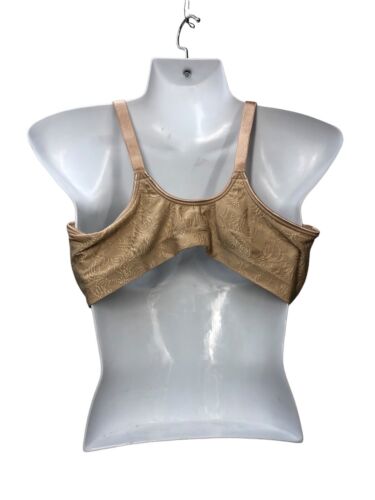 Bali NUDE Comfort Revolution Front-Close Shaping Bra DF3P66 Size US 36D Beige