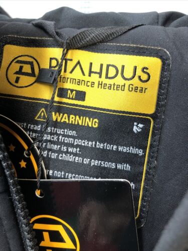 PTAHDUS Men’s Heated Jacket Performance Jacket Soft Shell Size Med. No Battery