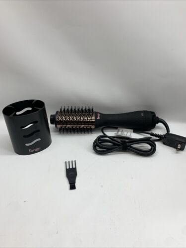 L'ANGE HAIR Le Volume 60MM 2-in-1 Titanium Brush Dryer Black for All Hair Types