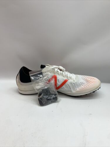 New Balance LD5000 V5 Track Spikes White Running Shoes Men Lace-up Size 12.5D