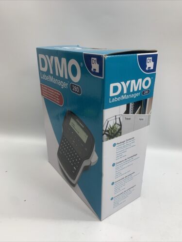 Dymo Labelmanager 280 2 Lines Handheld Label Maker Portable LCD Display Monochro