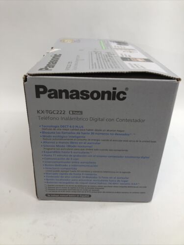 PANASONIC Expandable Cordless Phone Answering Machine Call Block 2 Handsets - L9