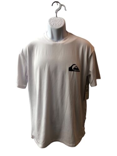 Quiksilver Men's T-shirt Solid Streak Short Sleeve White Size Small AQYWR03107