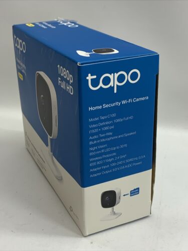 TP-Link Tapo 1080P Indoor Security Camera C100 Baby Crying Monitor, Night Vision