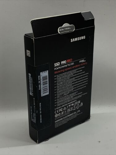 Samsung 990 PRO 4TB M.2 NVMe Internal SSD Black MZ-V9P4T0B/AM 7450MB Read Spee