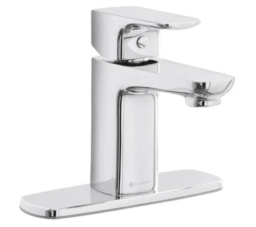 Glacier Bay HD67771W-6076 Contemporary Single Hole Bathroom Faucet Chrome+White