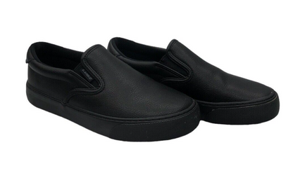 Lugz Clipper Women’s 6.5 Black Canvas Slip On Lifestyle Sneakers Shoes Slip-on